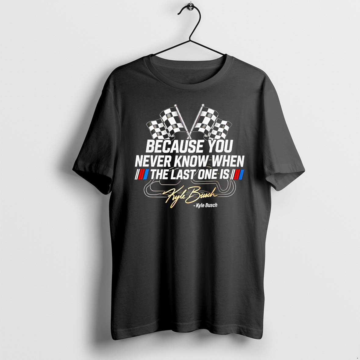 Original Kyle Busch Memorial Nascar Rowdy Nation Racing Tshirts