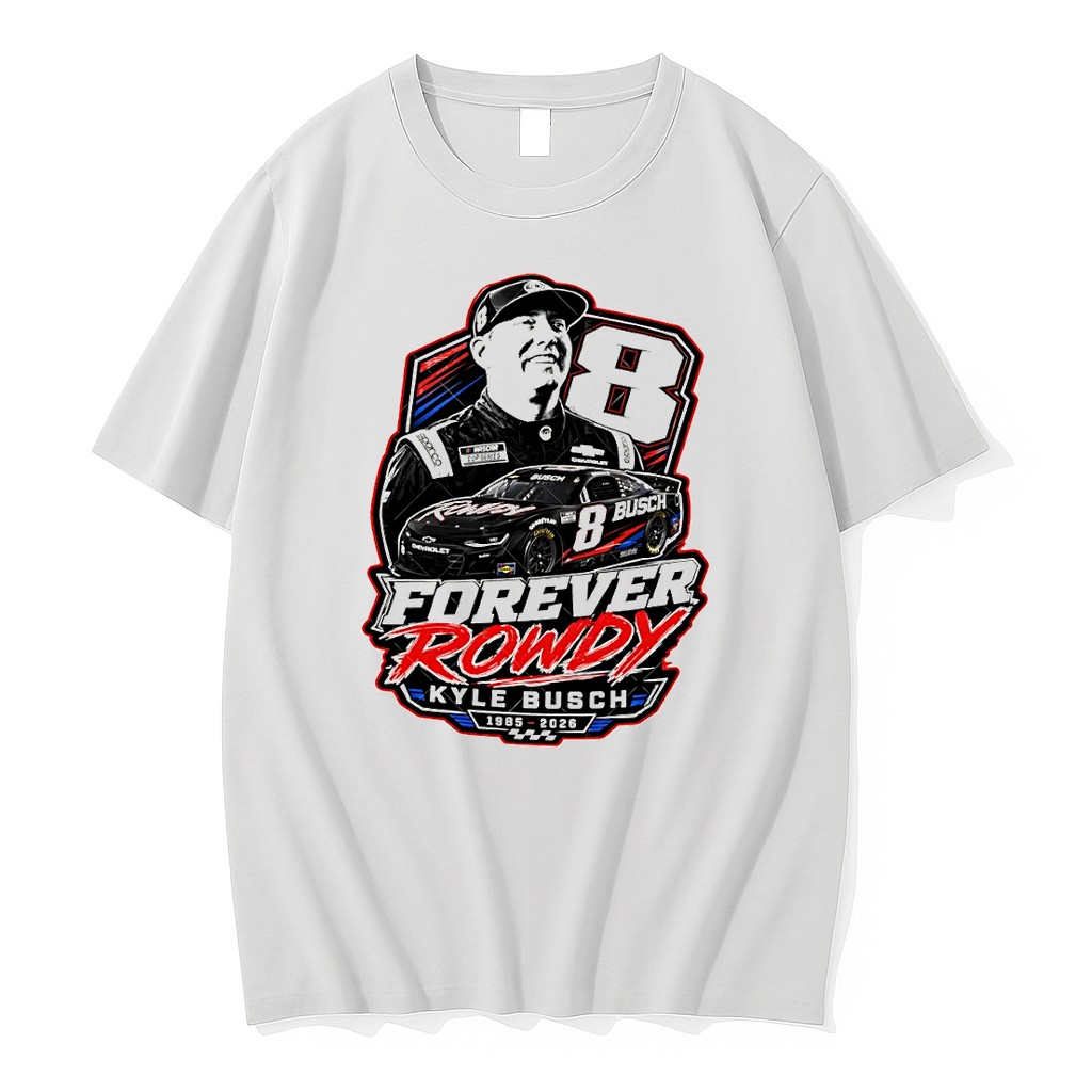 Original Kyle Busch Tribute Racing Memorial Forever Rowdy Tshirts