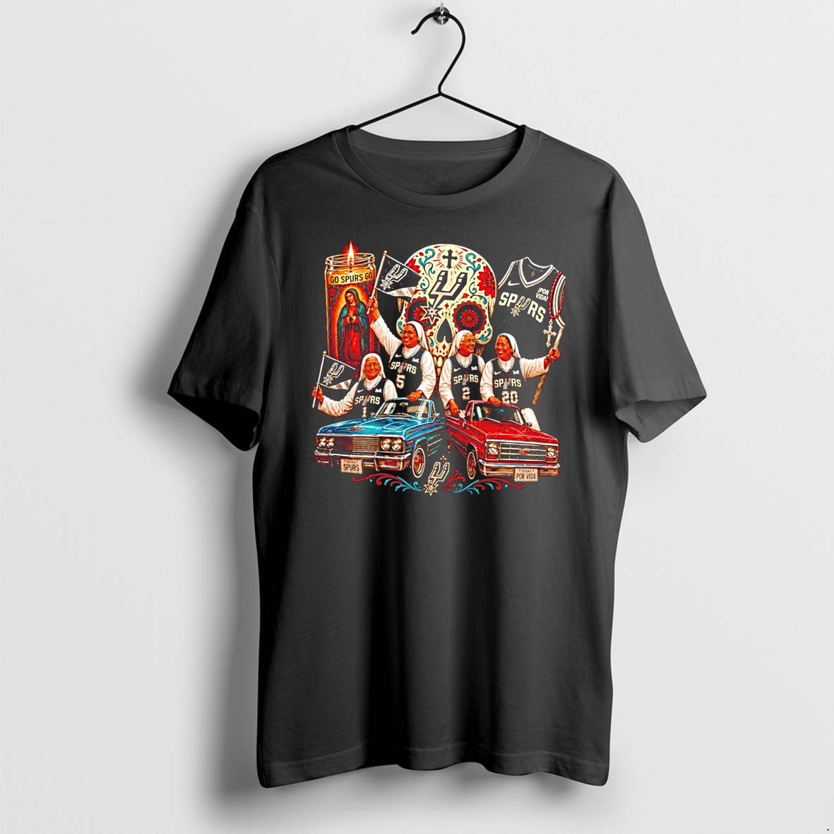 Original Las Monjas De San Antonio Catholic Sisters San Antonio Spurs Tee Tshirts