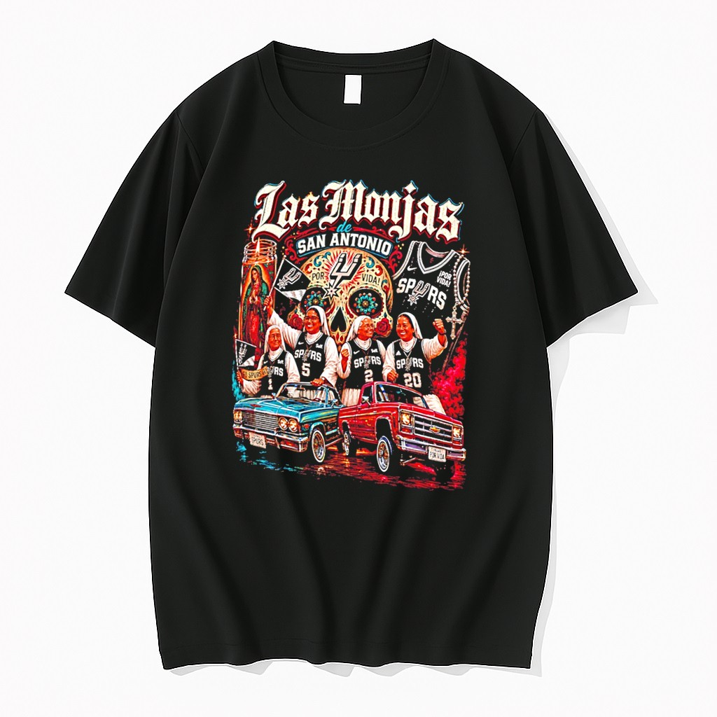 Original Las Monjas De San Antonio Spurs Spurs Supporting Catholic Sisters Tee Tshirts