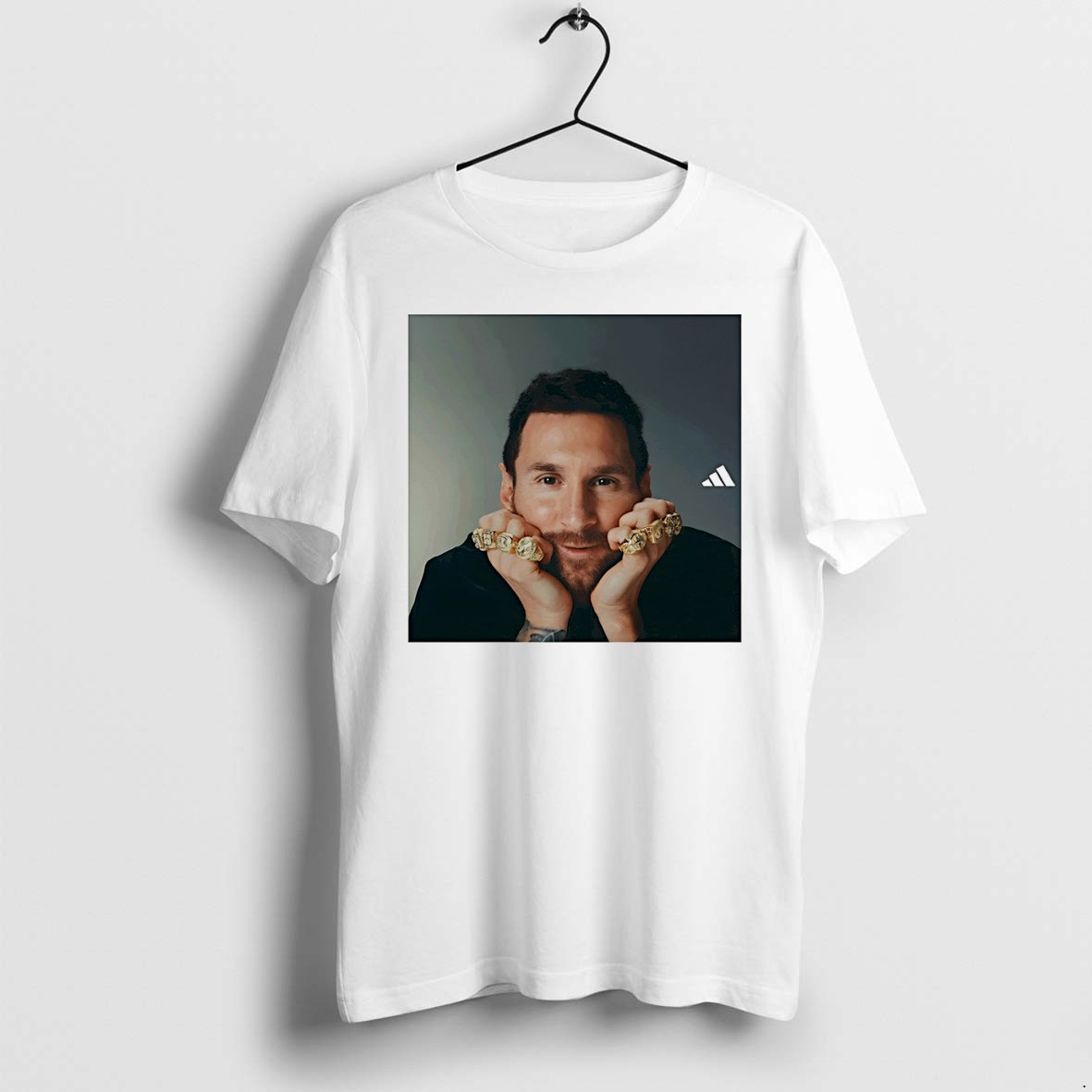 Original Lionel Messi Ballon Dor Award Kith Vintage Tshirts