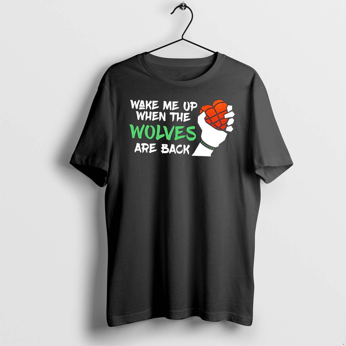 Original Minnesota Timberwolves Wake Me Up When The Wolves Are Back Hibernation Tee Tshirts