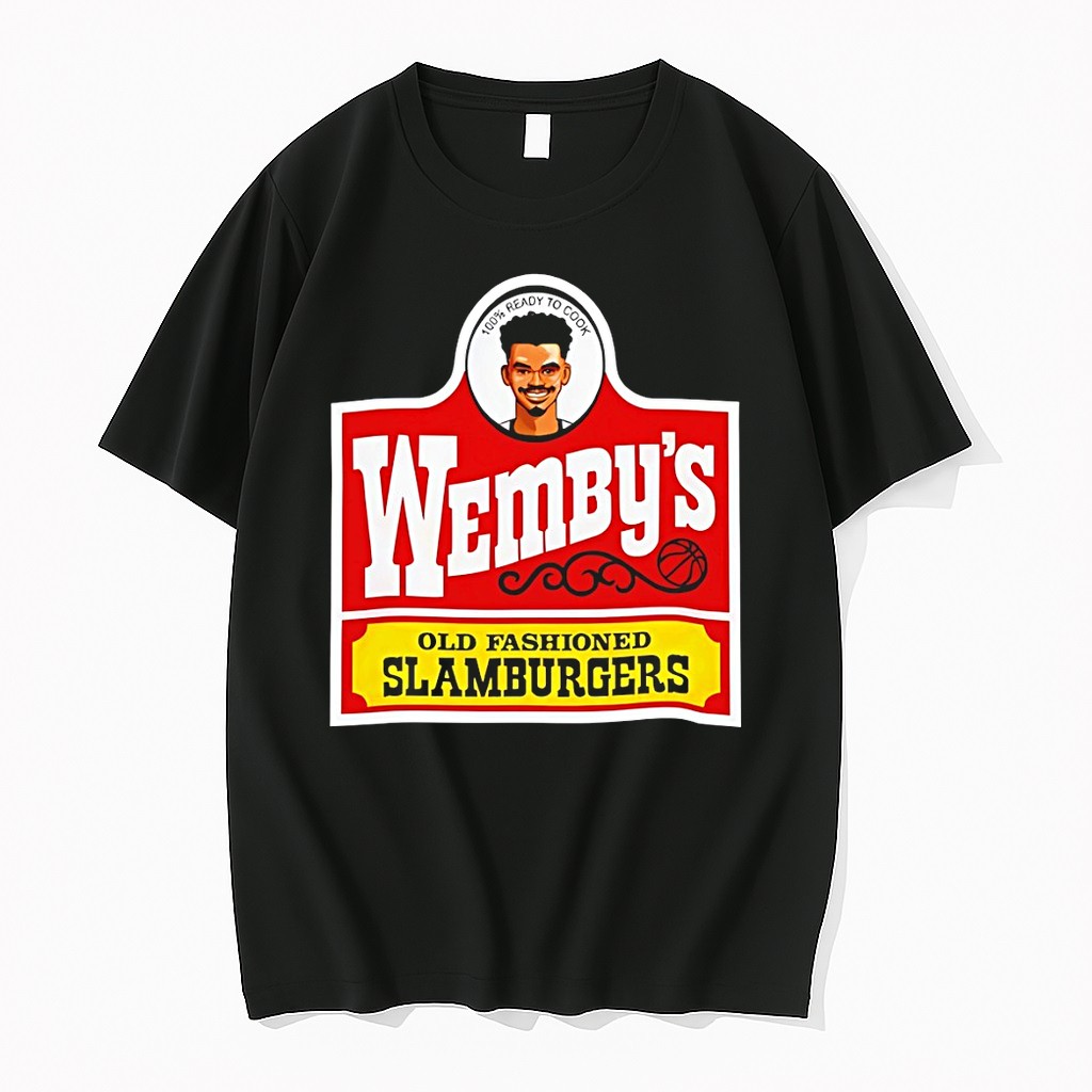 Original Nba Victor Wembanyama San Antonio Spurs Basketball Ready To Cook Old Fashioned Hamburgers Tshirts