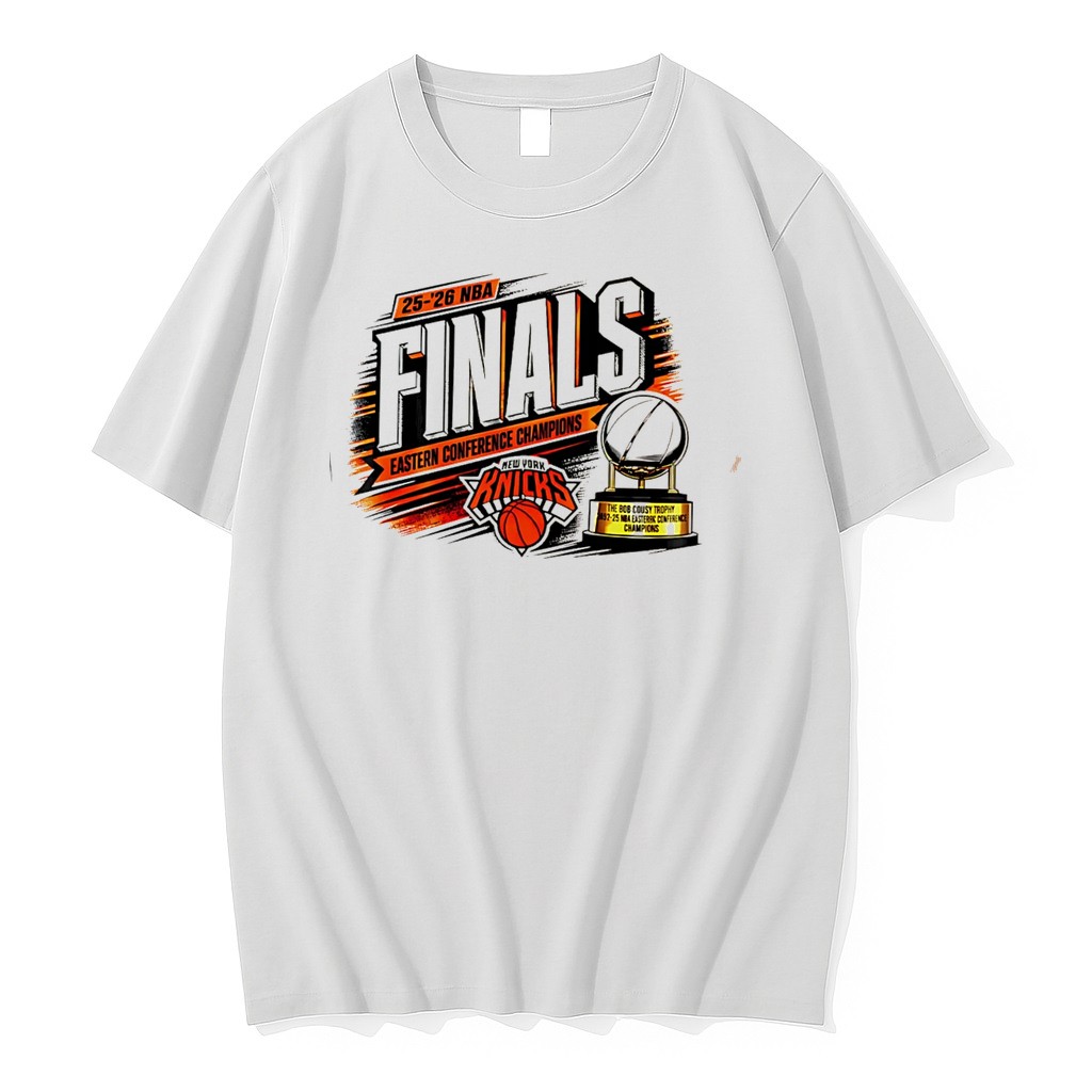 Original New York Knicks 2025 26 Eastern Conference Champions Trophy Vintage Tee Tshirts