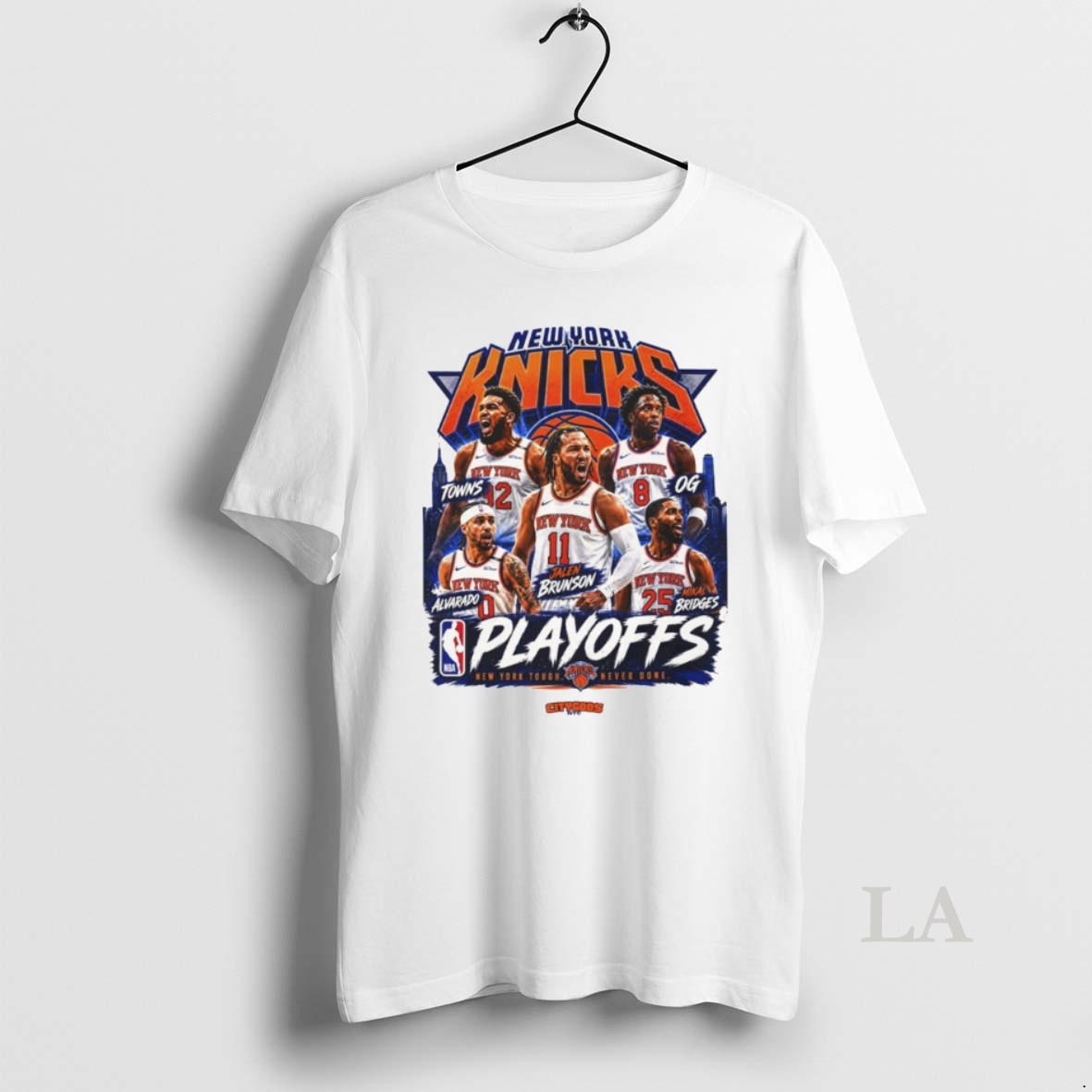 Original New York Knicks Playoffs Inspired 2026 Nba New York Tough Never Done Shirt