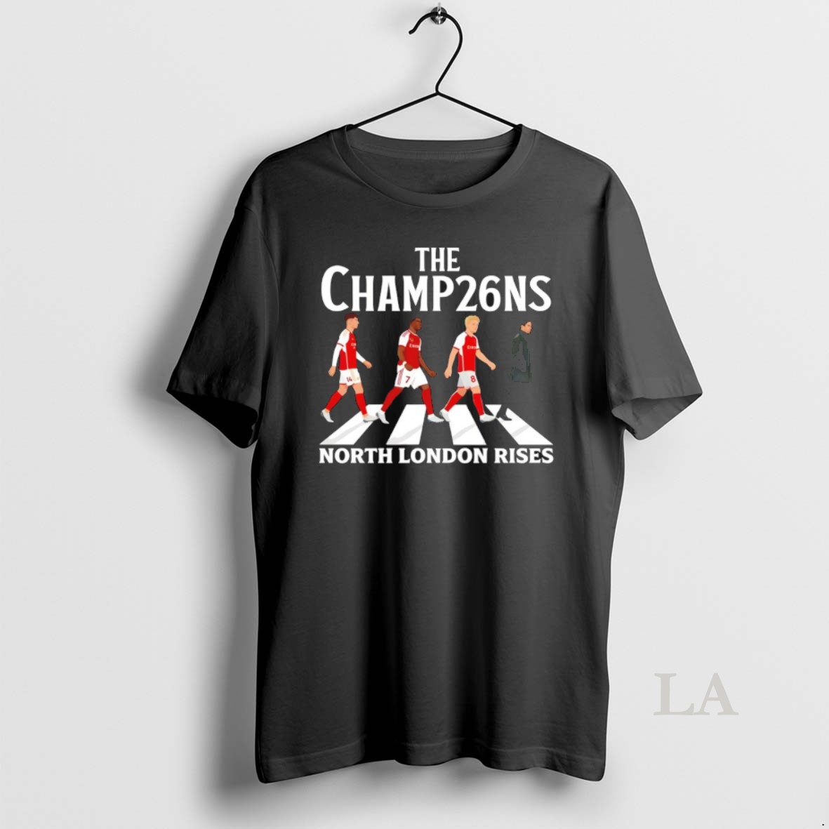 Original North London Rises Football Champions Arsenal Fc Abbey Road Victory Parade Shirt