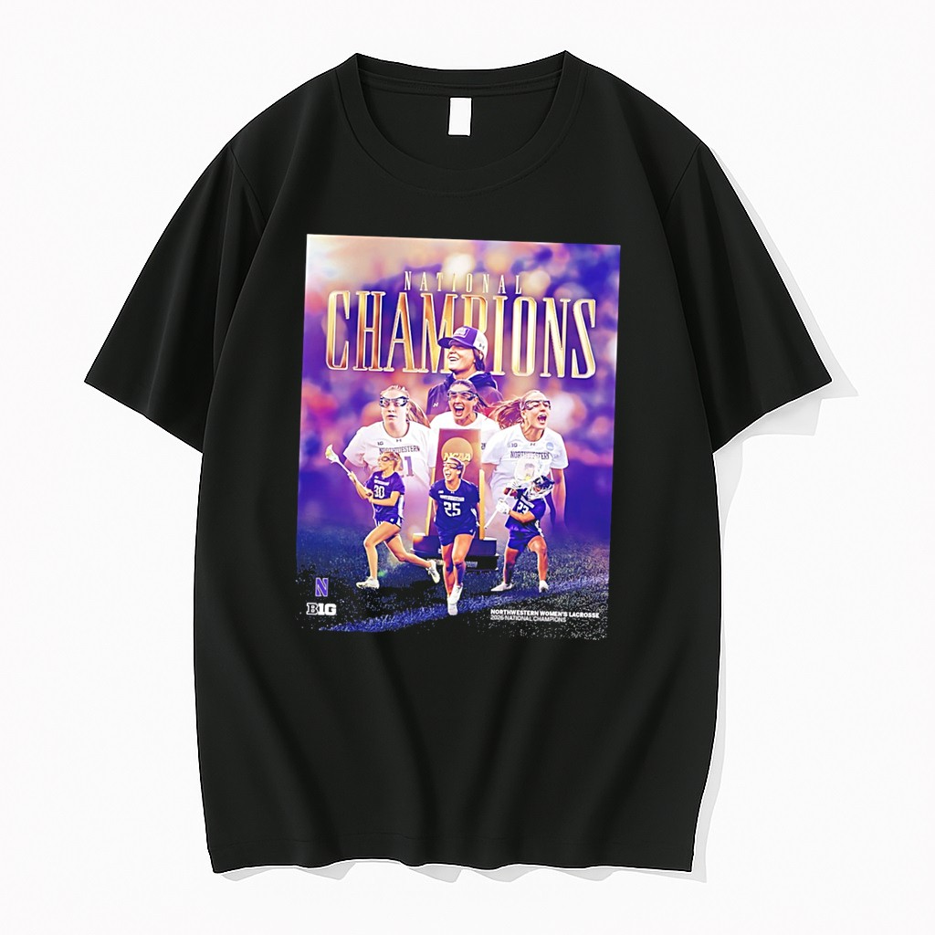 Original Northwestern Womens Lacrosse 2026 National Champions Tee Tshirts
