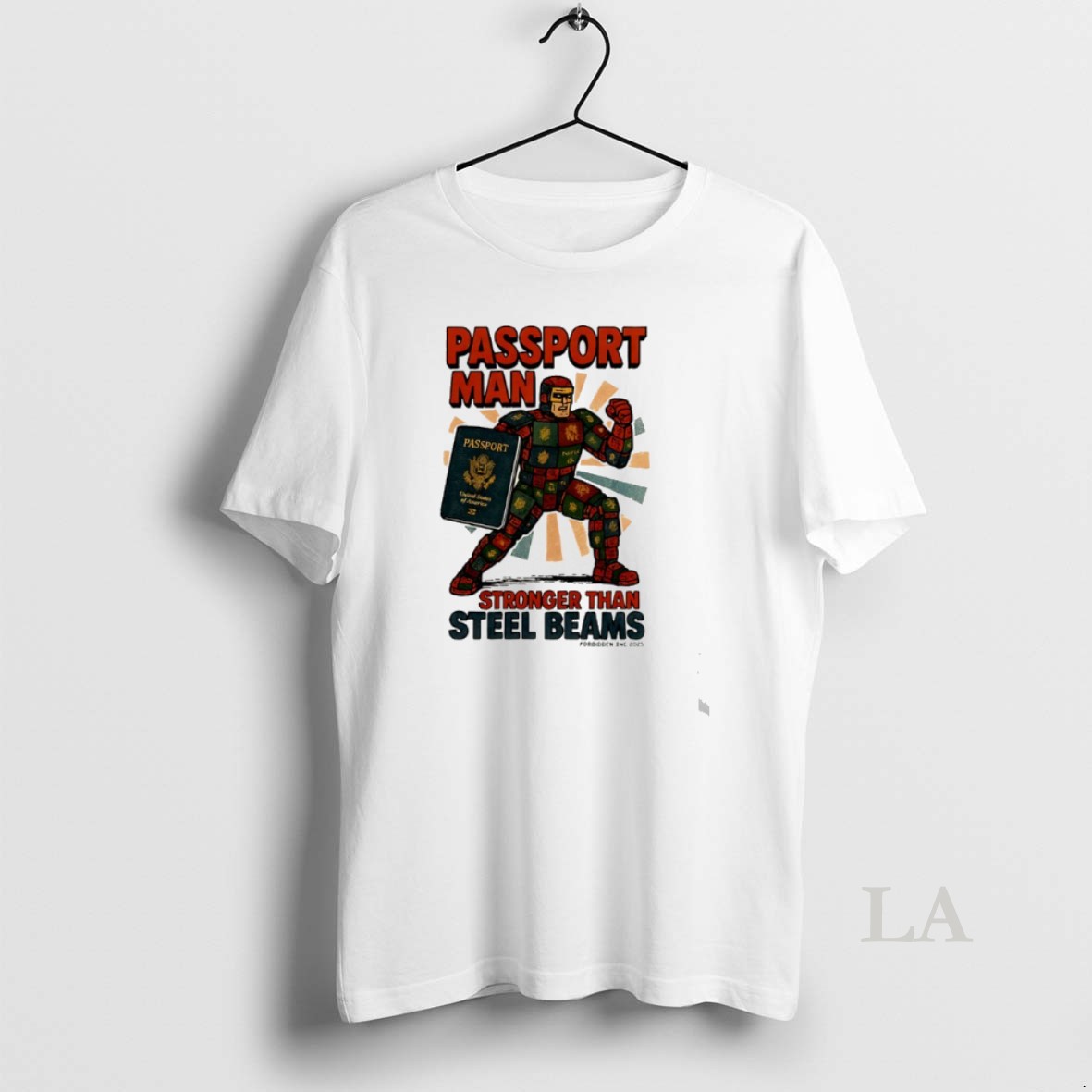 Original Passport Man Stronger Than Steel Beams Shirt