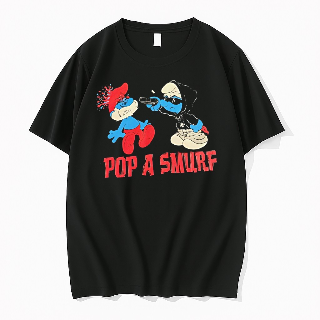 Original Pop A Smurf Cartoon Tshirts