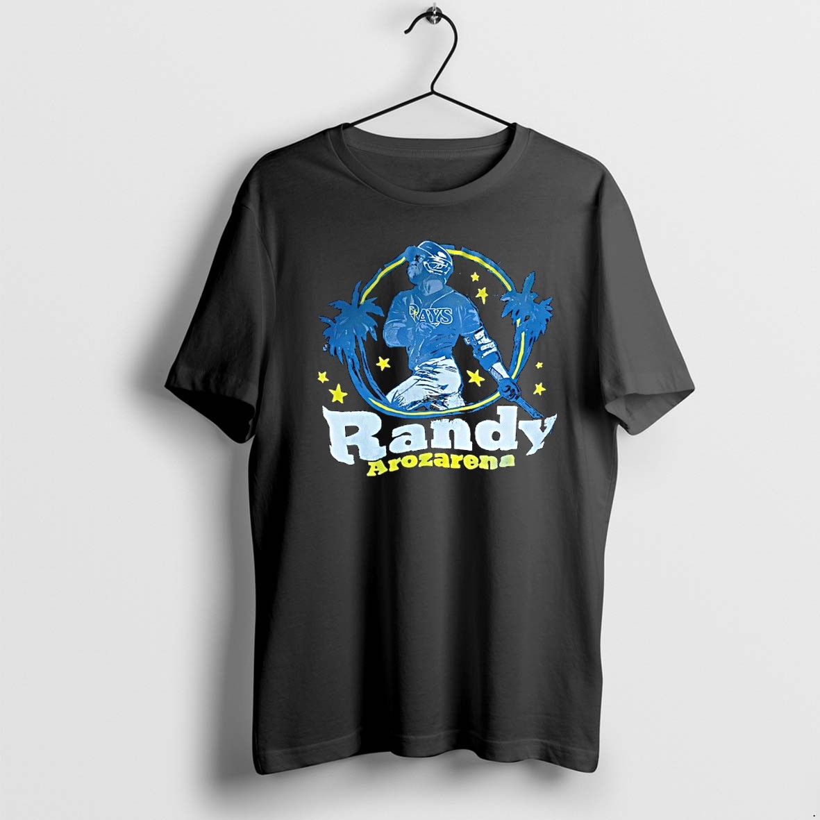Original Randy Arozarena Rays Baseball Vintage Tropical Palm Tree Stars Tshirts