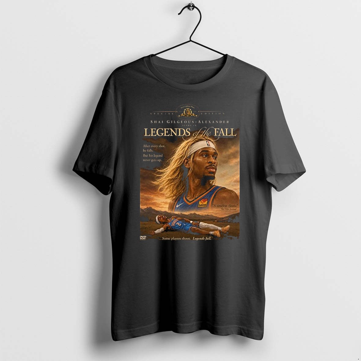 Original Shai Gilgeous Alexander Legends Of The Fall Funny Basketball Parody 1 Tshirts