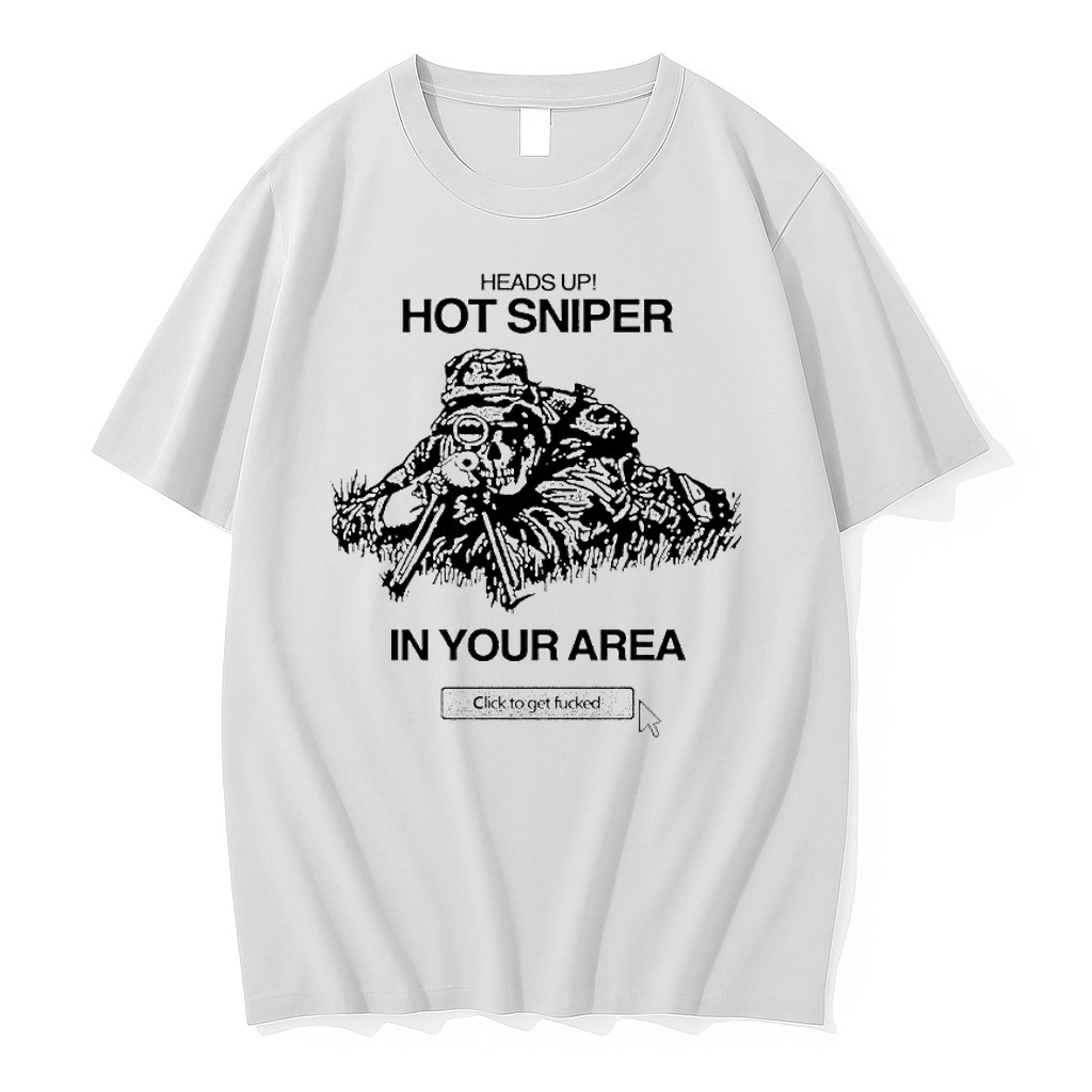 Original Skeleton Geads Up Hot Sniper In Your Area Click To Get Fucked Tshirts