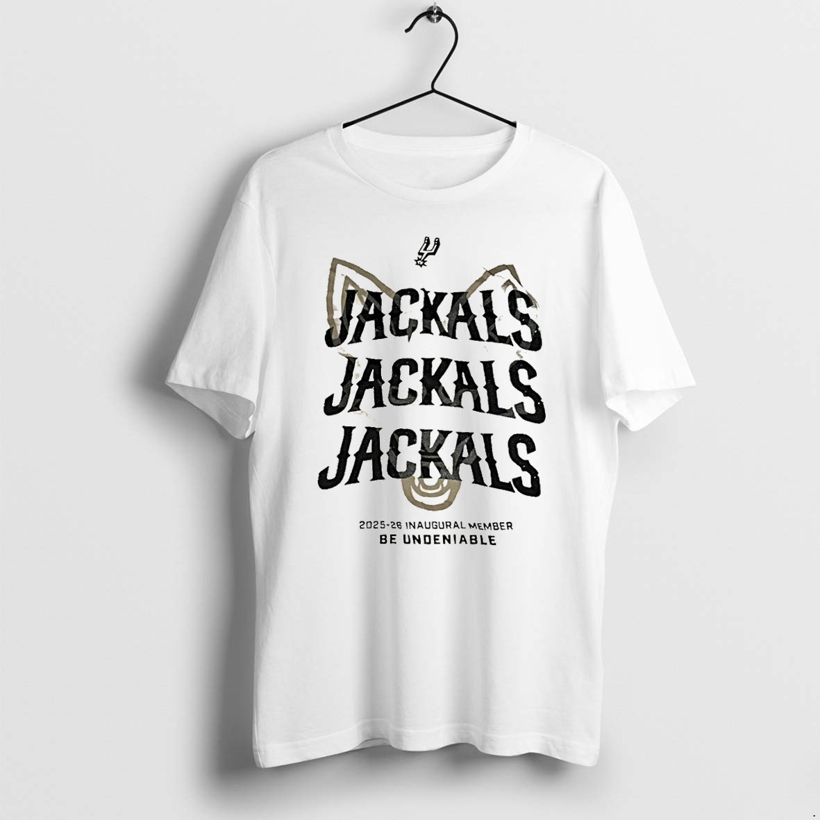 Original Spurs Jackals 2025 26 Inaugural Member Be Undeniable Basketball Nba Graphic Tshirts