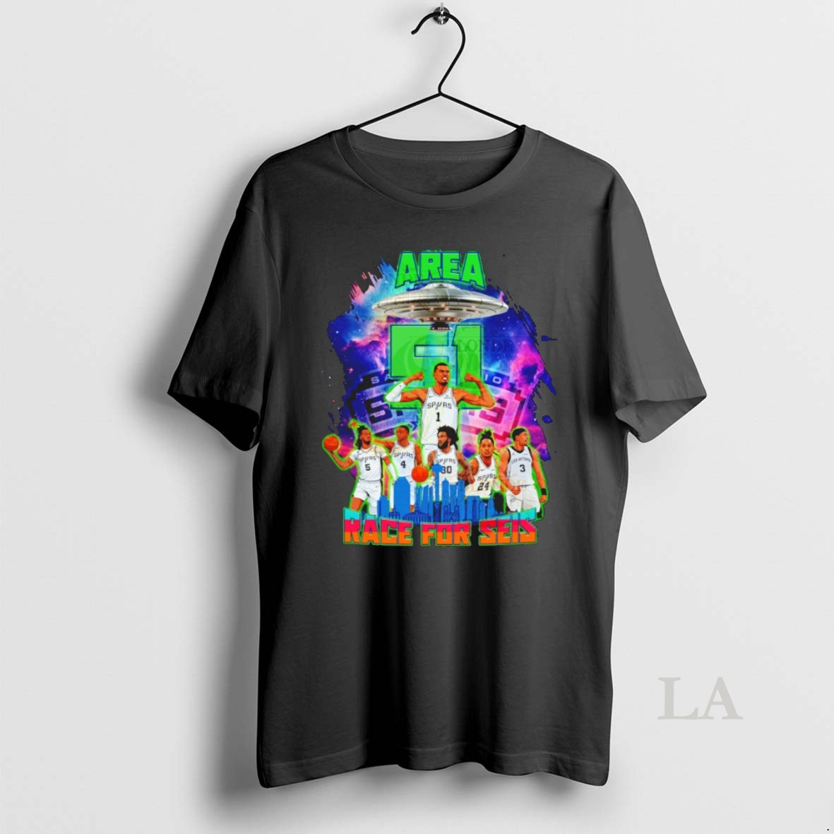 Original Spurs Race For Seis Spurs Wembanyama Shirt