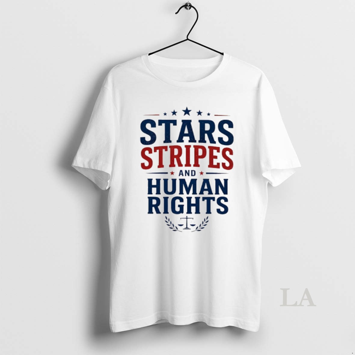 Original Stars Stripes And Human Rights Graphic Shirt