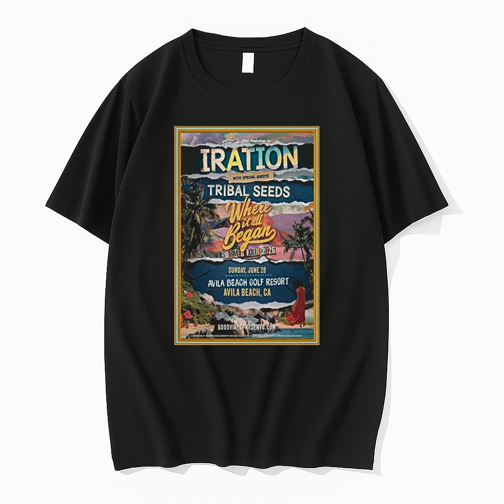 Original Tribal Seeds May 28 2026 Avila Beach Ca 1 Tshirts