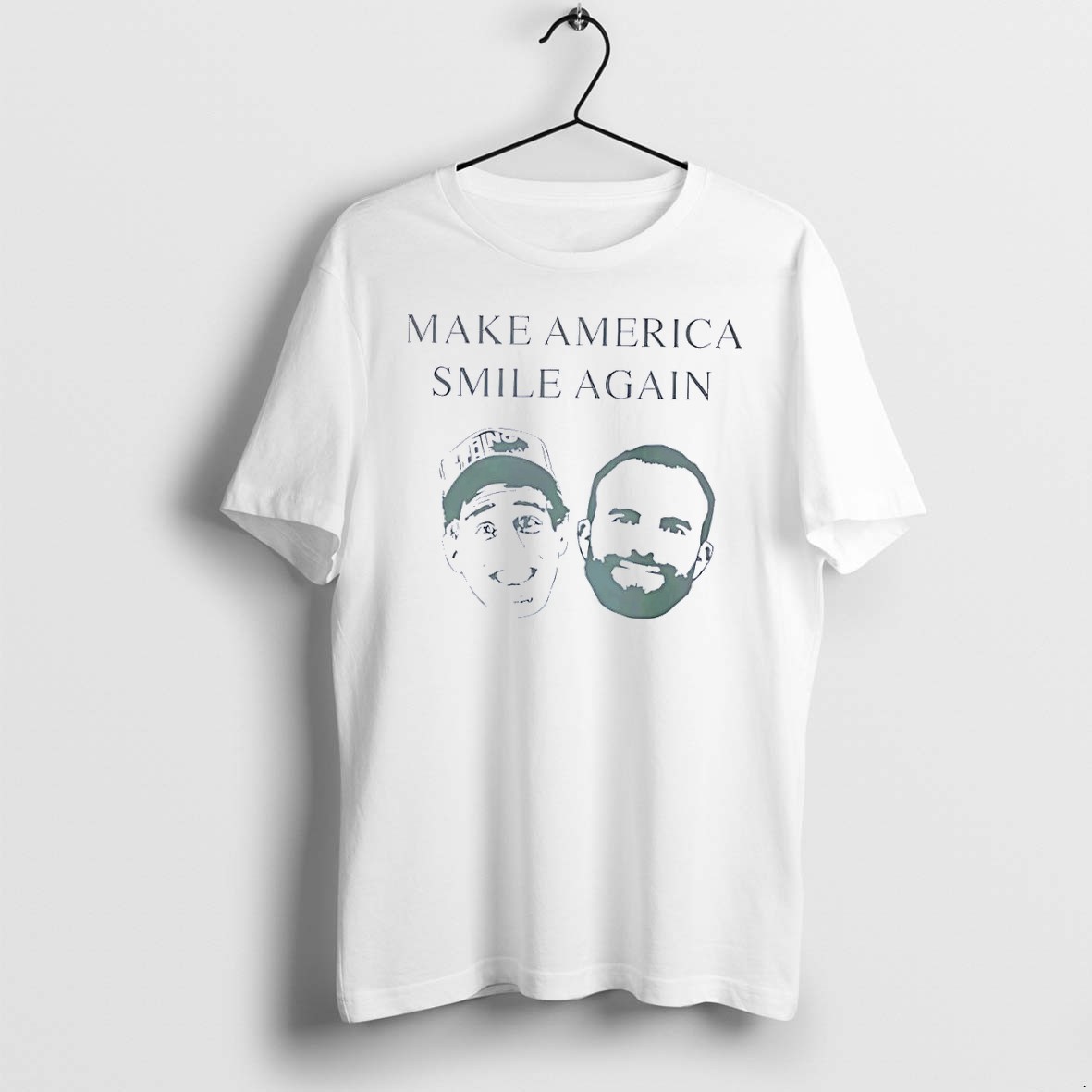 Original Tanner Smith And Connor Tomlinson Make America Smile Again White Tshirts