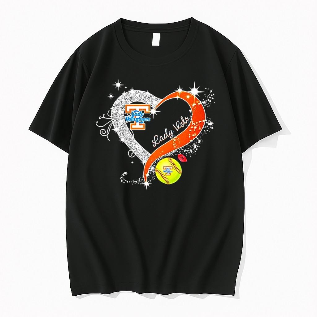 Original Tennessee Lady Vols Smart Love Heart Diamond Tshirts