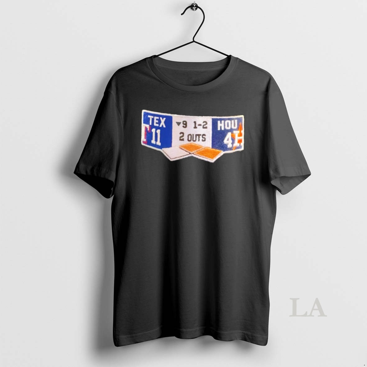 Original Texas Rangers 11 4 Score Houston Astros 1 2 2 Outs Baseball Mlb 2026 Shirt