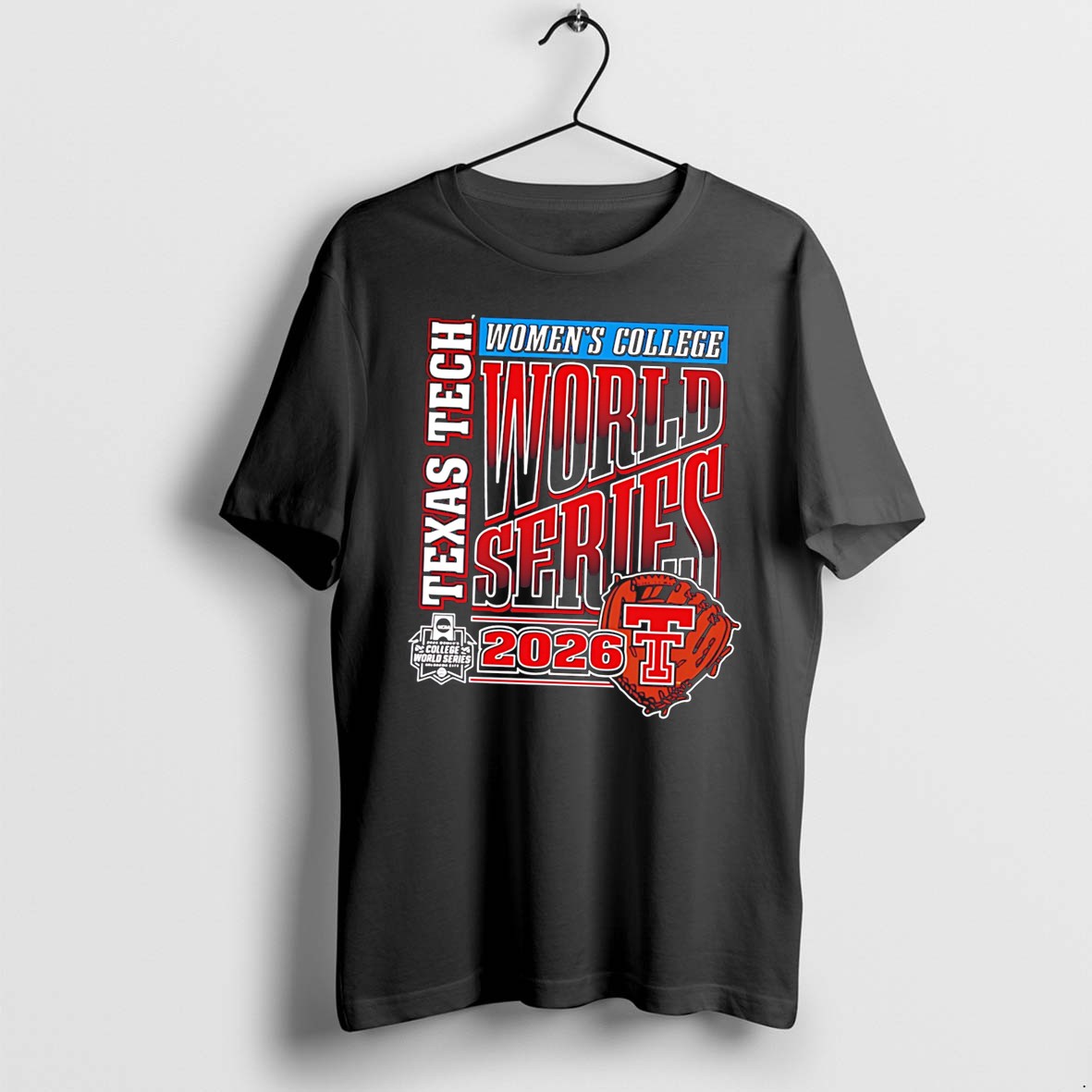 Original Texas Tech Red Raider Softball 2026 Womens College World Series Leather Laces Tee Tshirts