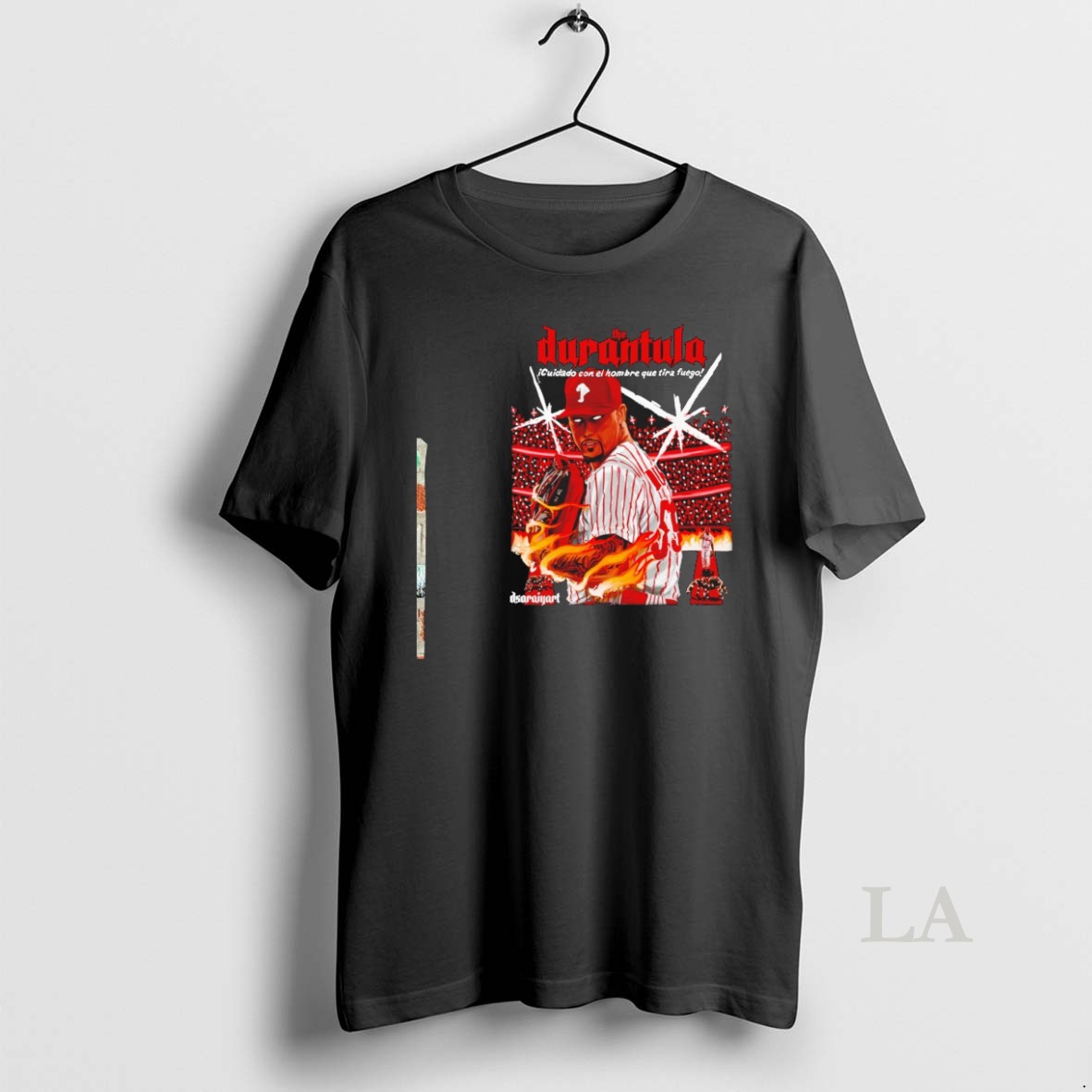 Original The Durantula Jhoan Duran Philadelphia Phillies Baseball Cuidado Con El Hombre Quetira Fuego Shirt