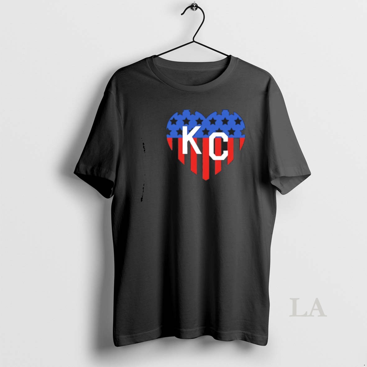 Original Usa Stars Stripes Kansas City Kc In Heart Shirt