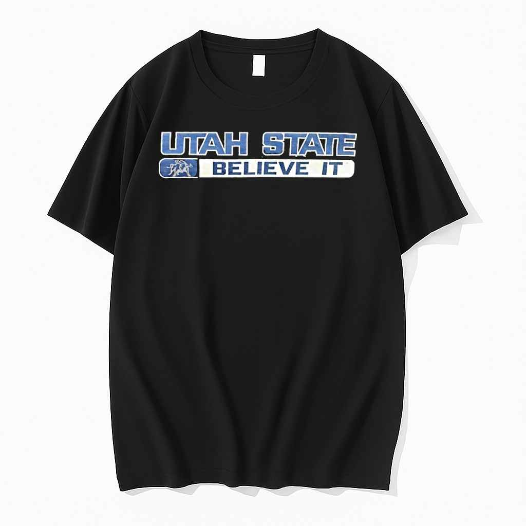 Original Utah State Aggies Believe It Bull Logo Tshirts