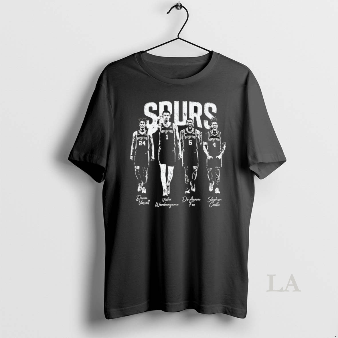 Original Victor Wembanyama Devin Vassell Stephon Castle Deaaron Fox San Antonio Spurs Basketball Players Shirt