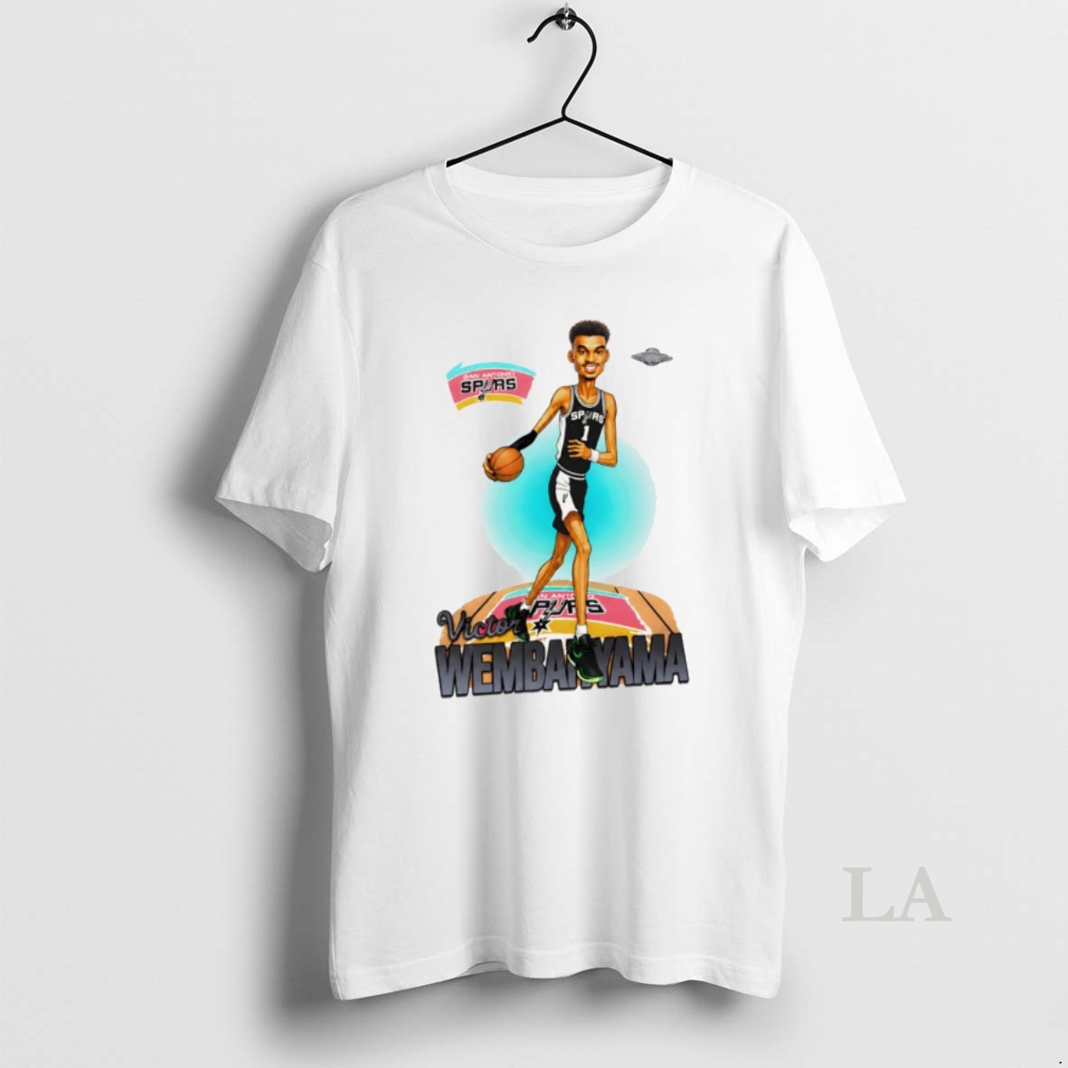 Original Victor Wembanyama Caricature Ufo San Antonio Spurs Basketball Player Nba 2026 Shirt