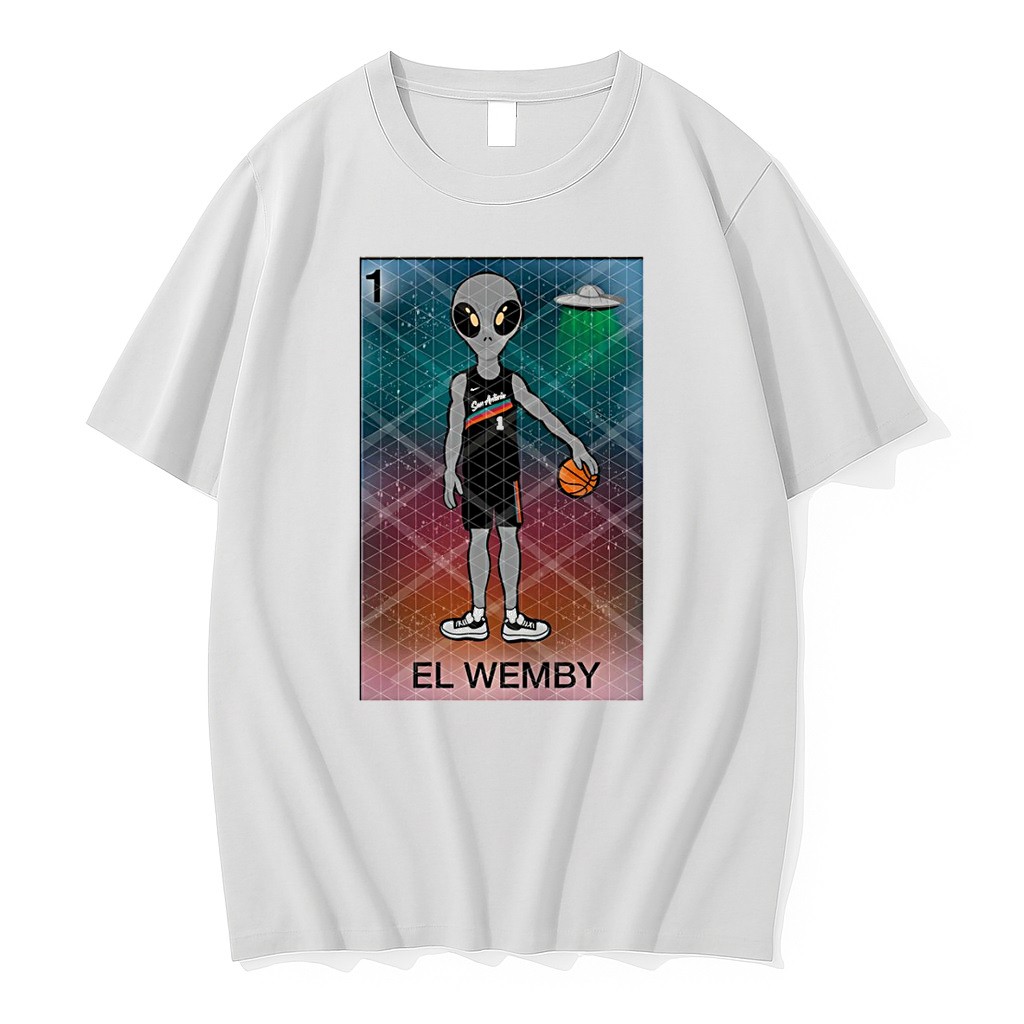 Original Victor Wembanyama X Alien Ufo El Wemby San Antonio Spurs Basketball 2026 Tshirts