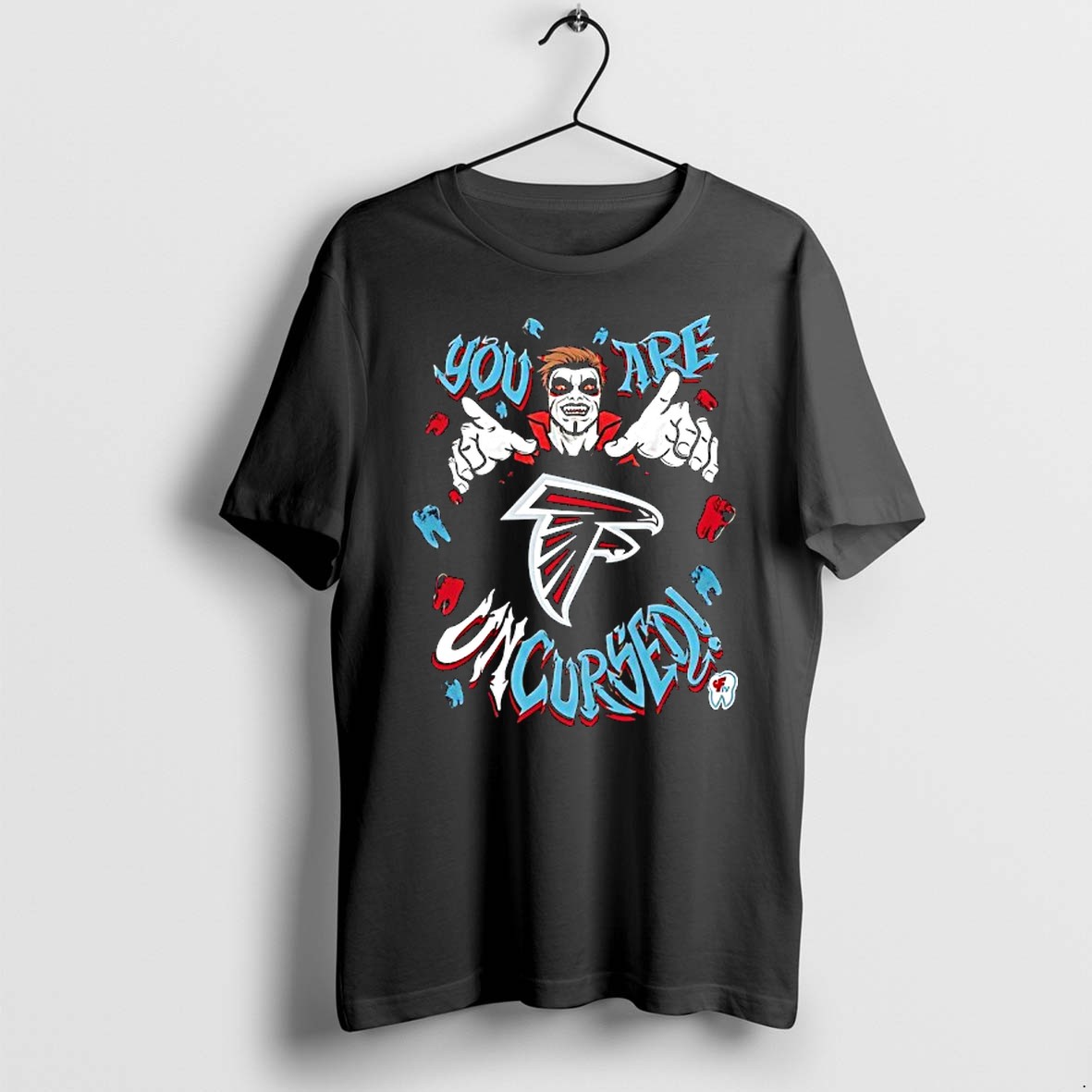 Original Wwe Drops Danhausen X Atlanta Falcons You Are Cursed Vampire Tshirts