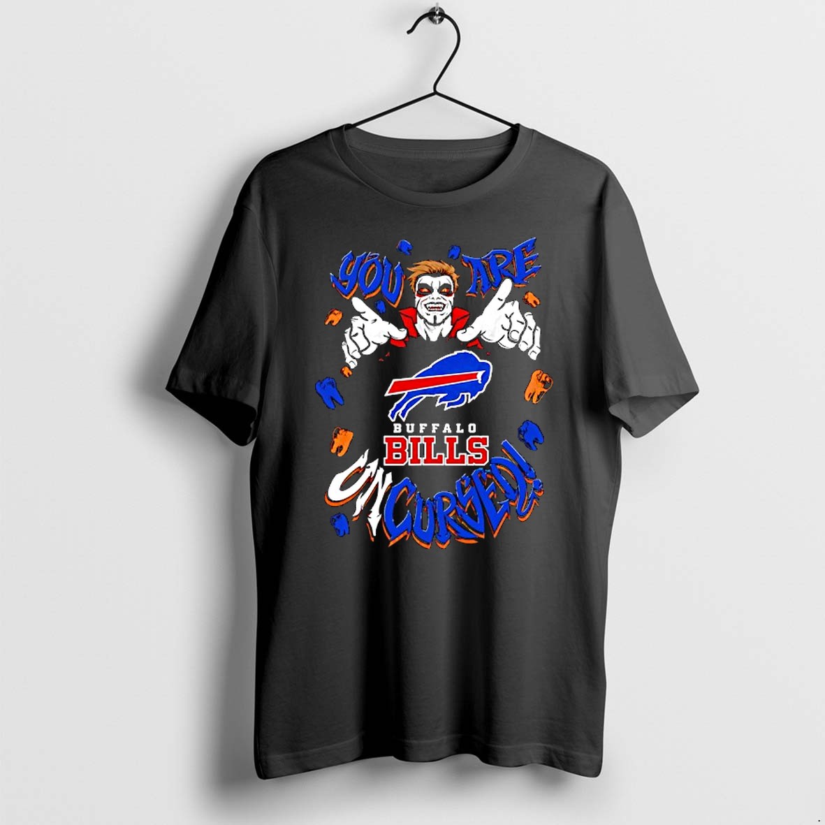 Original Wwe Drops Danhausen X Buffalo Bills You Are Uncursed Vampire Uncursed Fangs Halloween Tshirts