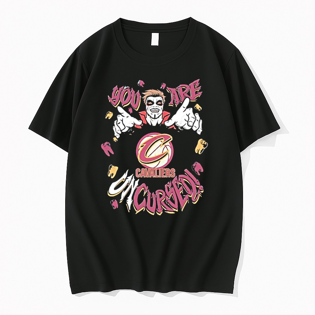 Original Wwe Drops Danhausen X Cleveland Cavaliers You Are Uncursed Horror Tshirts