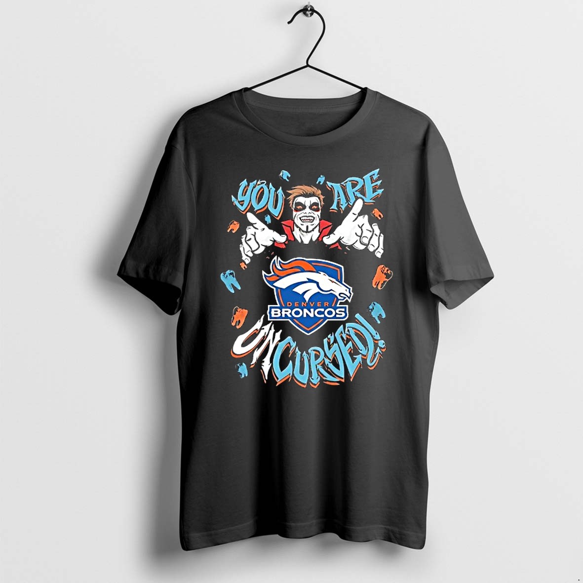 Original Wwe Drops Danhausen X Denver Broncos You Are Uncursed Tshirts