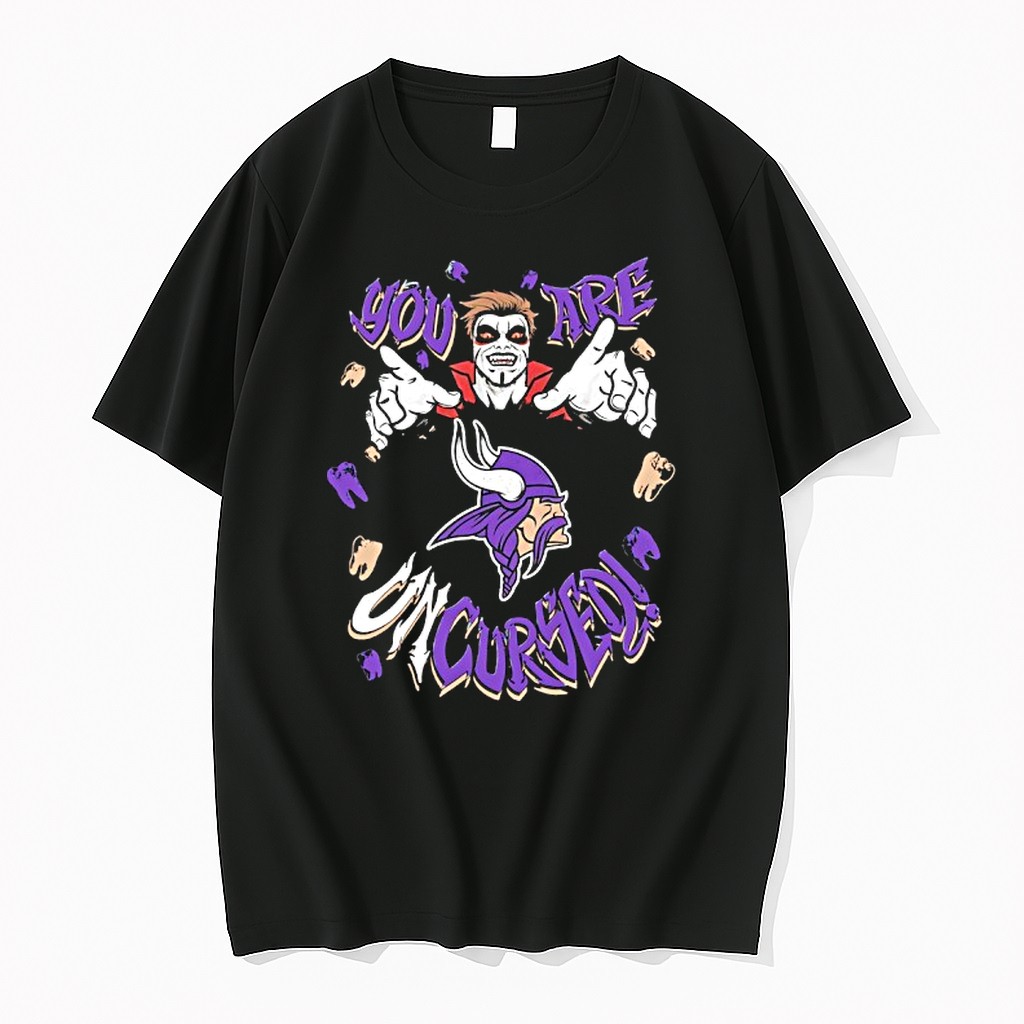 Original Wwe Drops Danhausen X Minnesota Vikings You Are Uncursed Teeth Tshirts