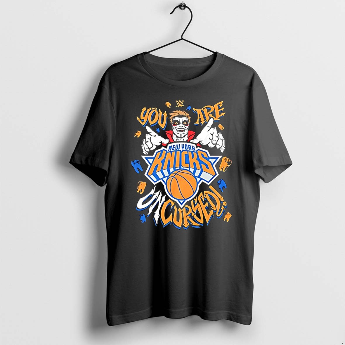 Original Wwe Drops Danhausen X New York Knicks You Are Uncursed Basketball Tshirts