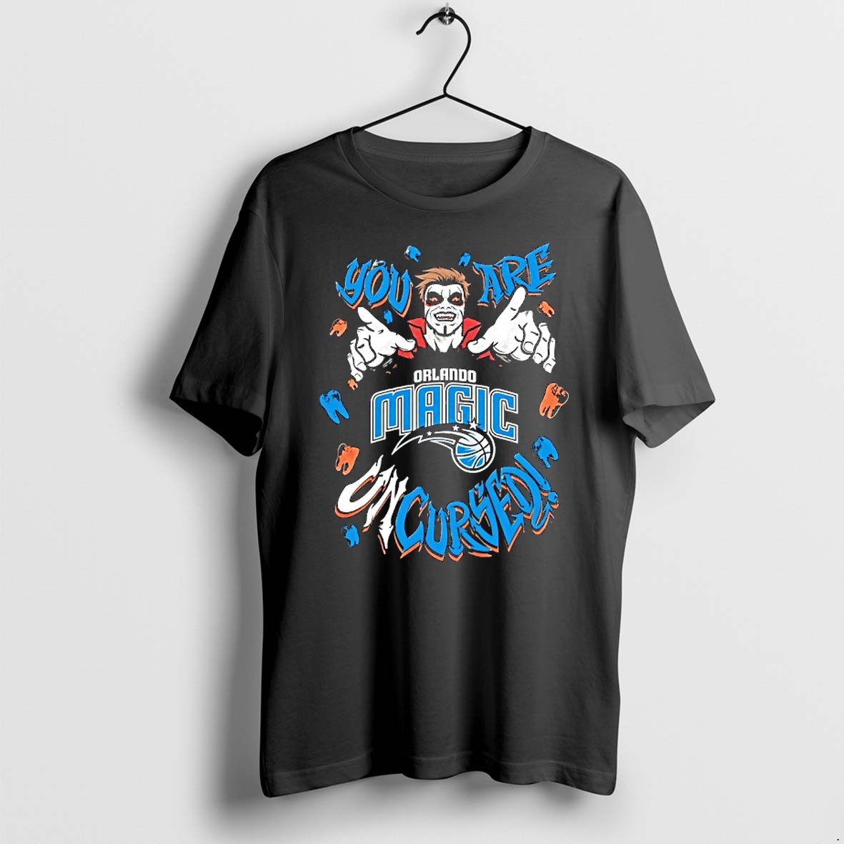Original Wwe Drops Danhausen X Orlando Magic You Are Uncursed Horror Teeth Tshirts