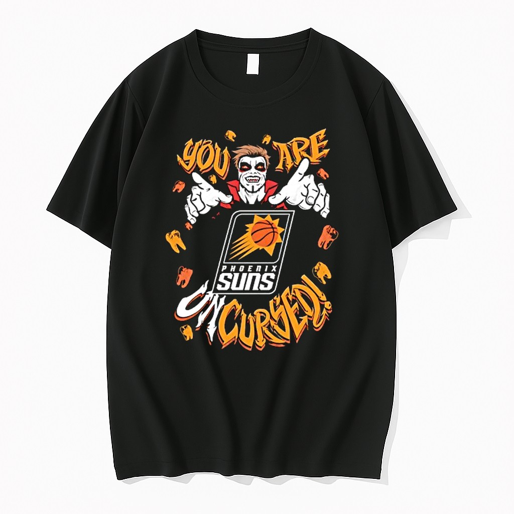Original Wwe Drops Danhausen X Phoenix Suns You Are Uncursed Vampire Teeth Tshirts
