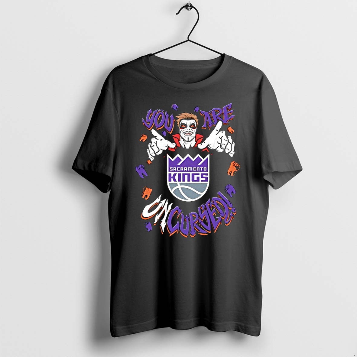 Original Wwe Drops Danhausen X Sacramento Kings You Are Uncursed Teeth Tshirts