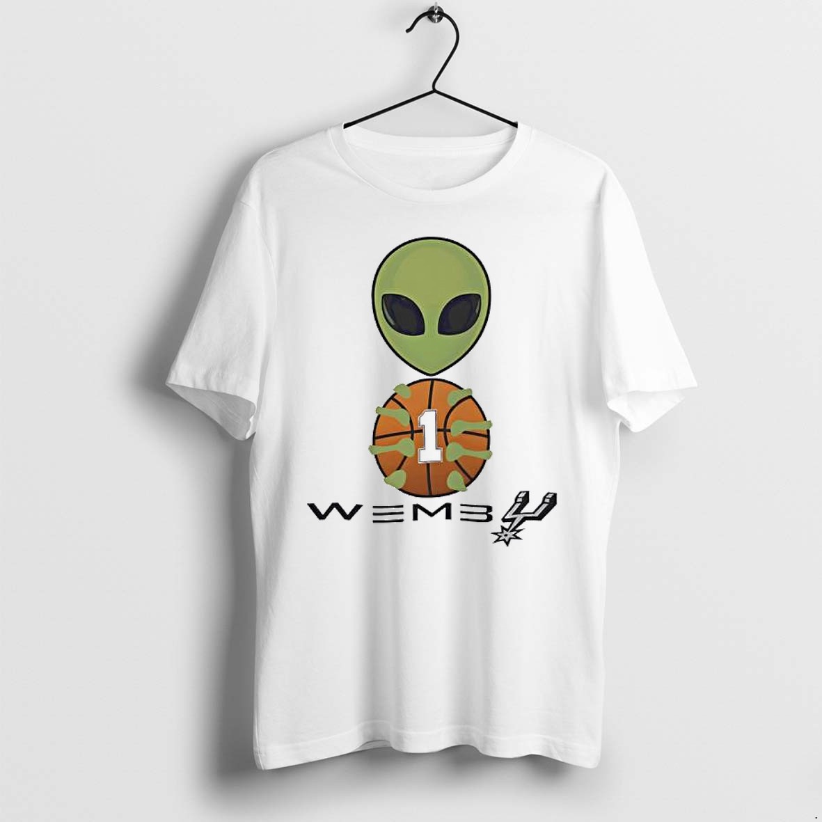 Original Wemby Alien Basketball Victor Wembanyama San Antonio Spurs Graphic Tshirts