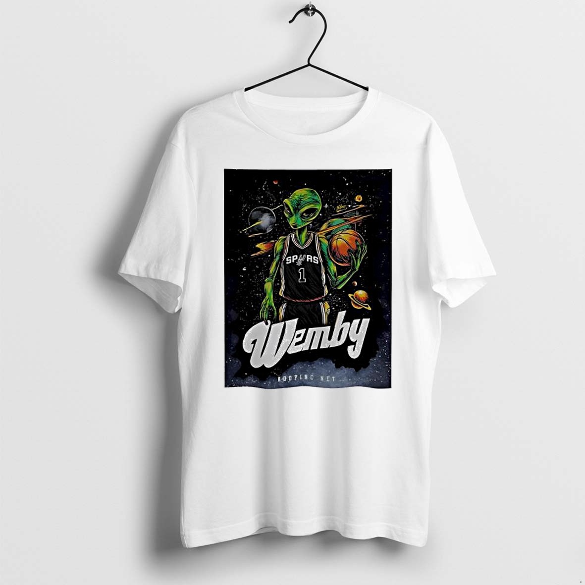 Original Wemby Alien Victor Wembanyama Spurs Graphic Tshirts