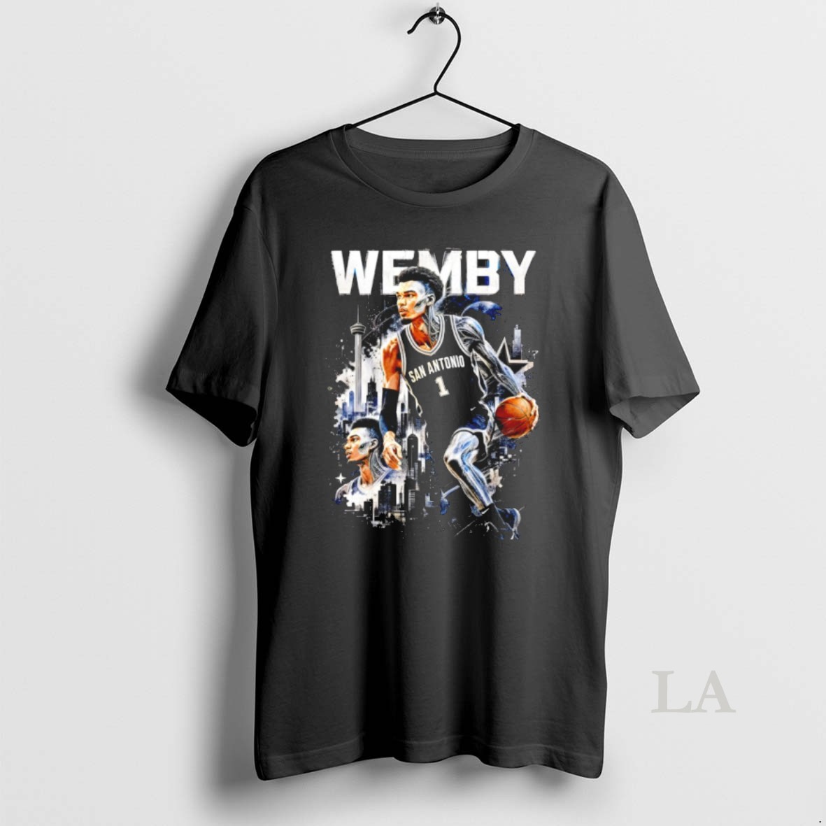 Original Wemby Half Alien Victor Wembanyama San Antonio Spurs Basketball Graphic Vintage Shirt