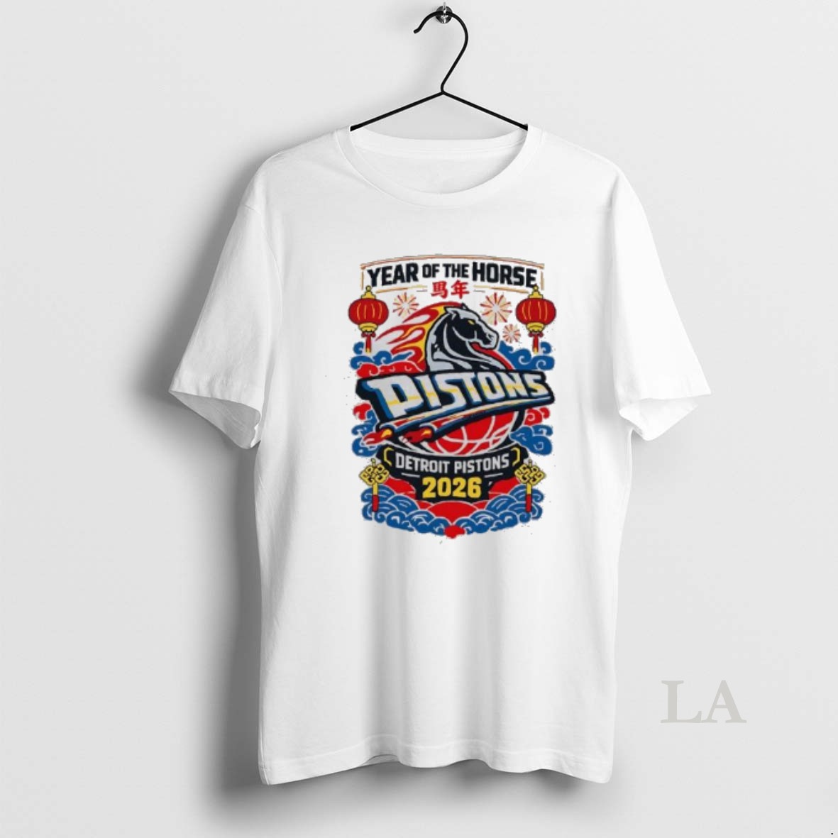 Original Year Of The Horse Nba Detroit Pistons 2026 Shirt