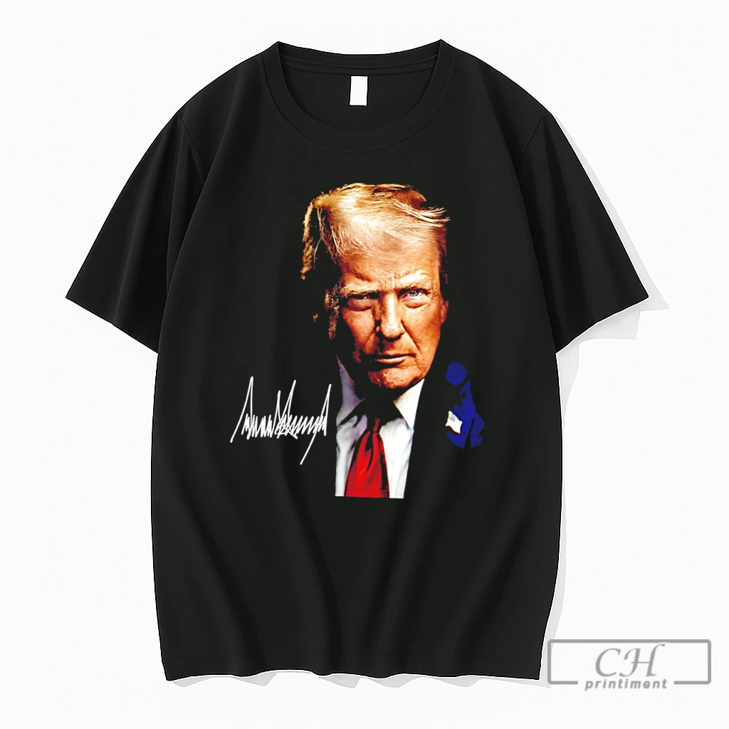 Premium Big Trump Face Signature Tee T Shirts Sweater Hoodie