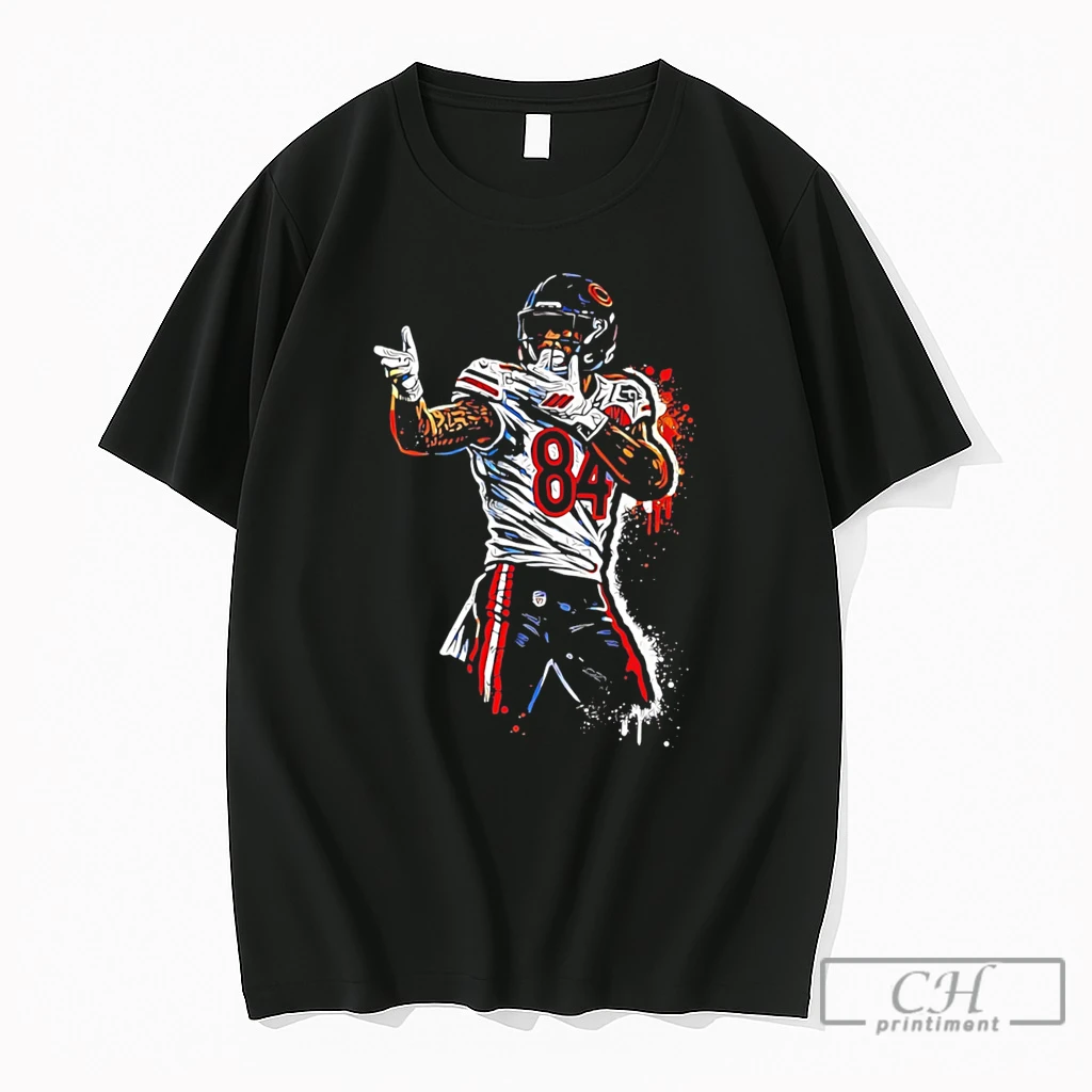 Premium Caleb Williams Chicago Bears Paint Tee T Shirts Sweater Hoodie