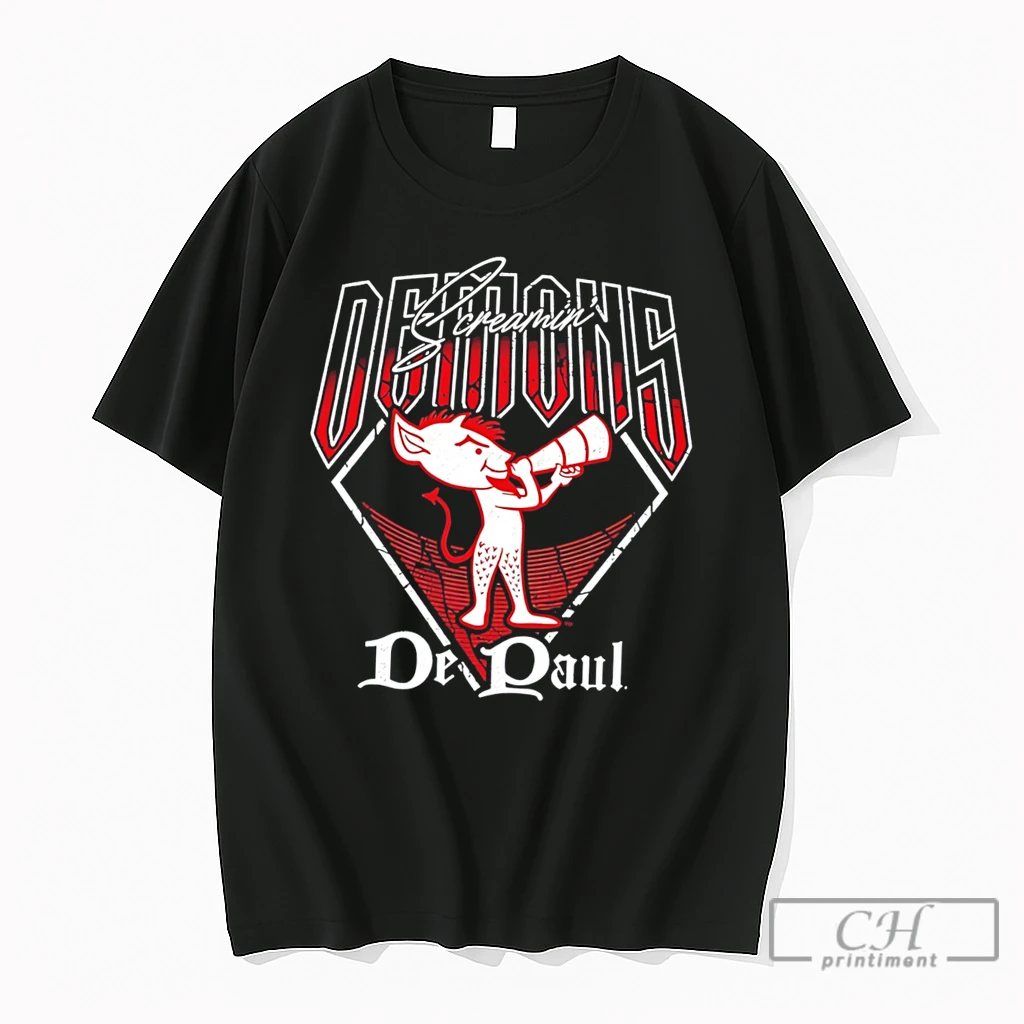 Premium Demons Screamin De Paul Demons Mascot Tee T Shirts Sweater Hoodie