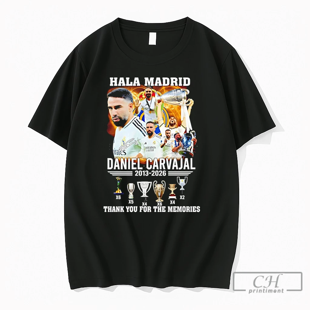 Premium Hala Madrid Dani Carvajal Real Madrid Fc 2013 2026 Thank You For The Memories T Shirts Sweater Hoodie