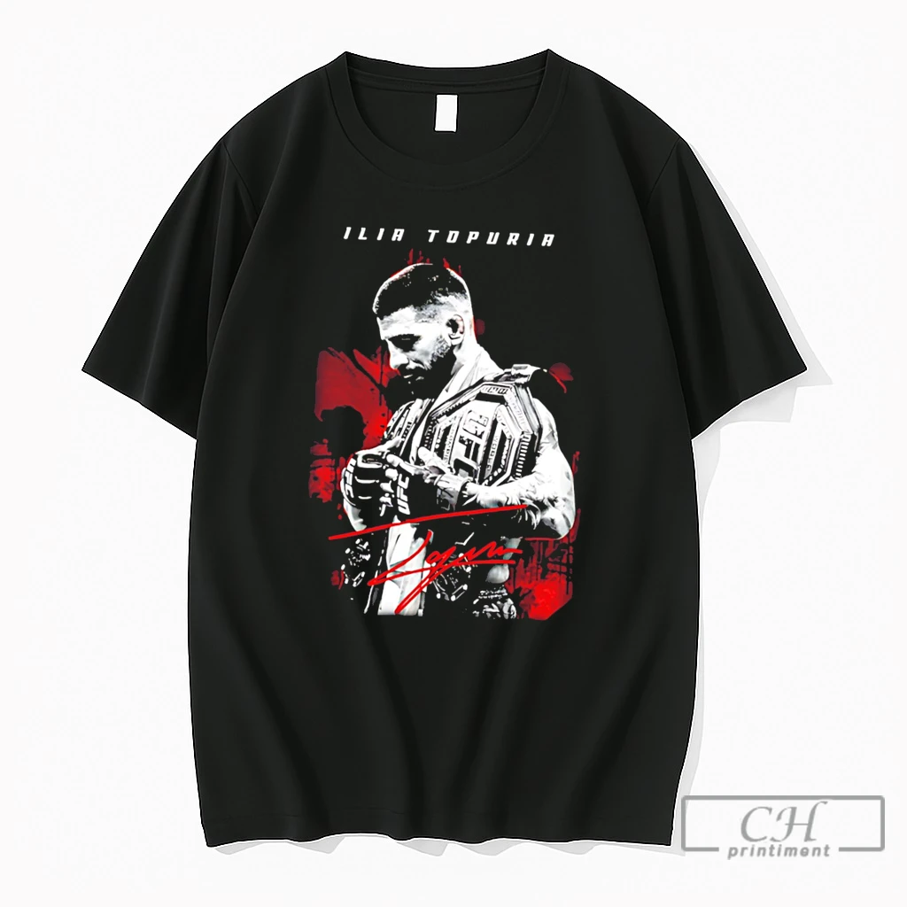 Premium Ilia Topuria Ufc Champion 2026 Signature Graphic Tee T Shirts Sweater Hoodie