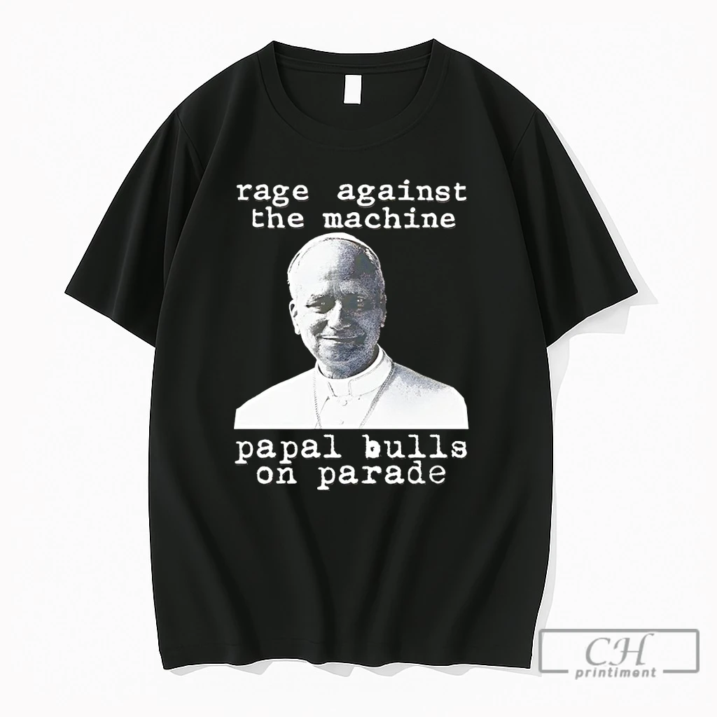 Premium Leo Pope Xiv Rage Against The Machine Papal Bulls On Parade T Shirts Sweater Hoodie