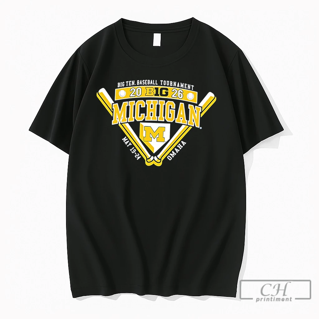 Premium Michigan Wolverines 2026 Big Ten Baseball Tournament Participant Tee T Shirts Sweater Hoodie